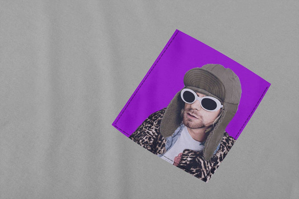 Koszulka z kieszonką KURT COBAIN