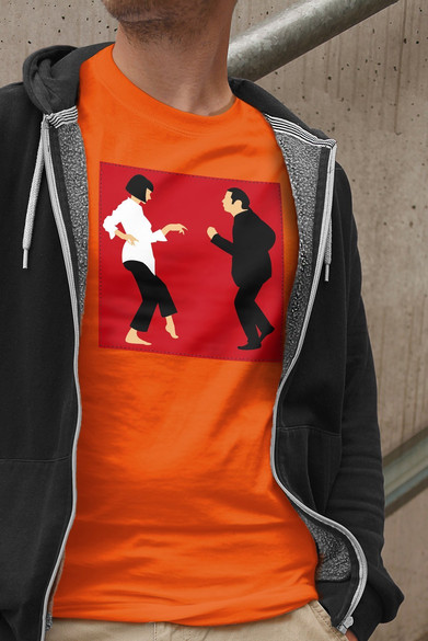 Koszulka z naszywką Pulp Fiction Dance