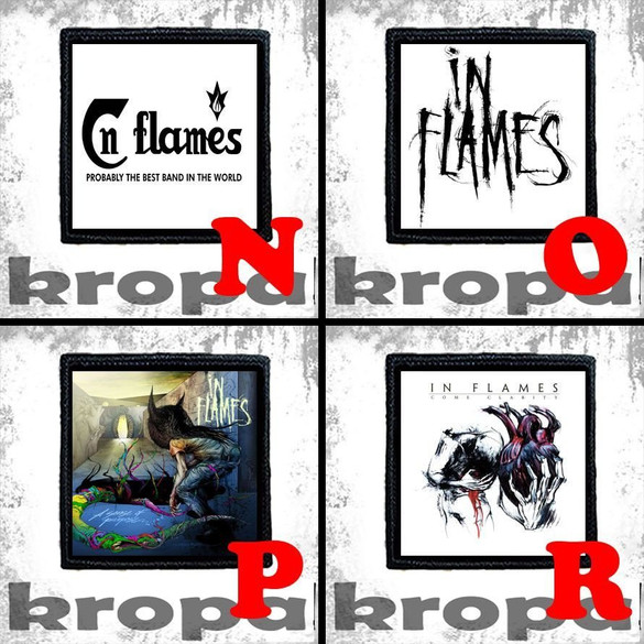 Naszywka IN FLAMES 10 x 10 cm Dużo Wzorów!