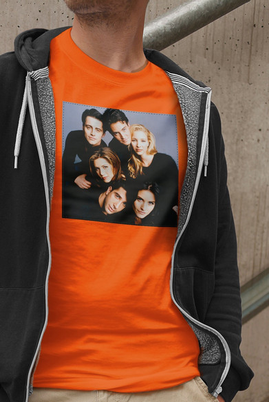 Koszulka z naszywką Friends squad