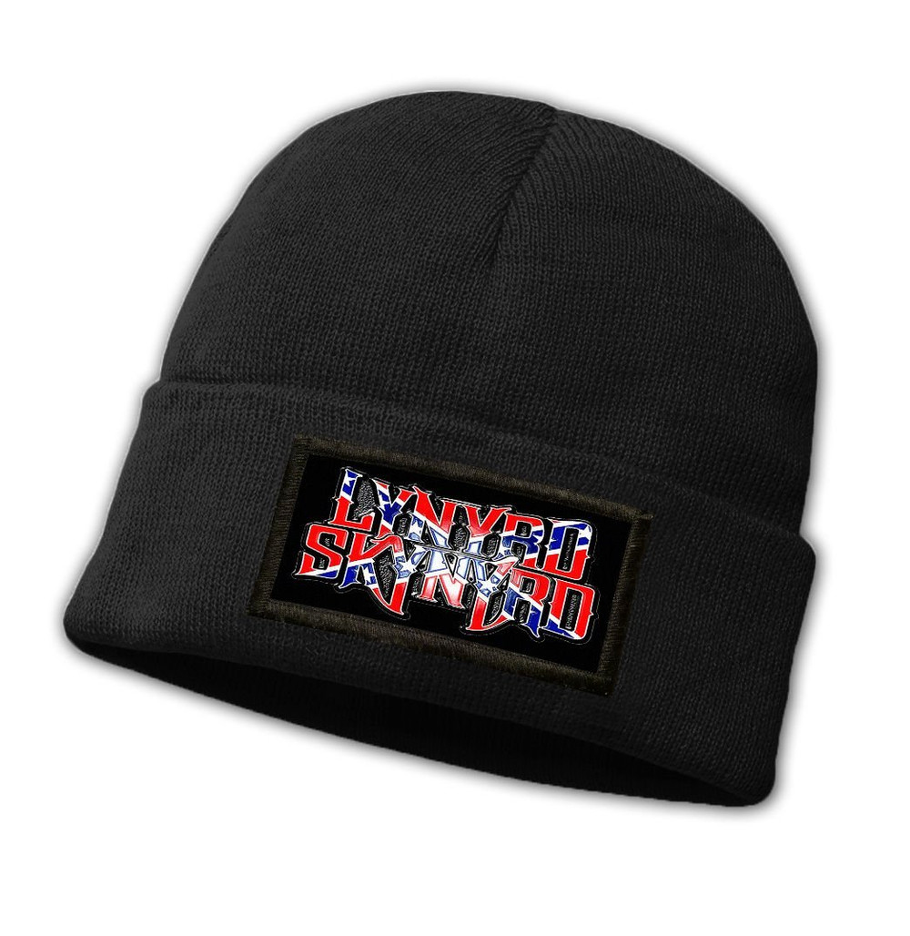 Czapka zimowa z naszywką LYNYRD SKYNYRD