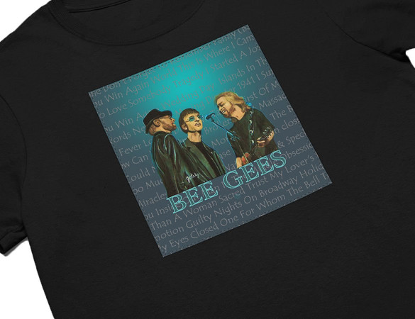 Koszulka z naszywką  Bee Gees  01