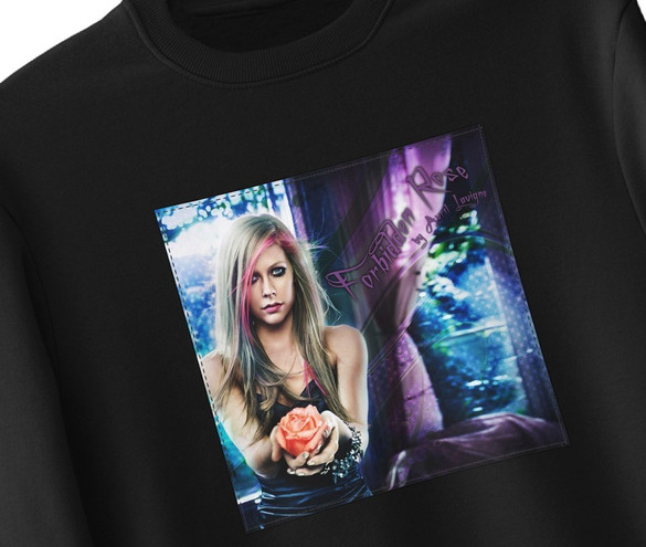 Bluza z naszywką Avril Lavigne rose