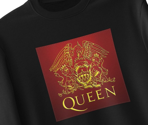 Bluza z naszywką Queen logo red