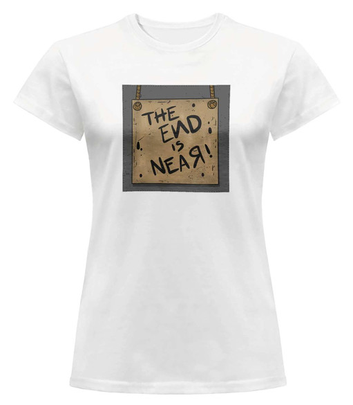 Bluzka damska z naszywką The end is near