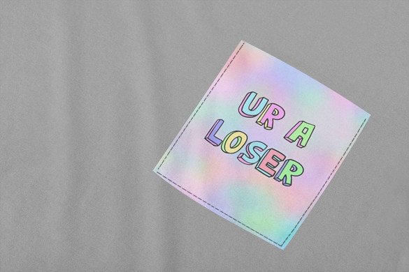 Koszulka z kieszonką UR A LOSER