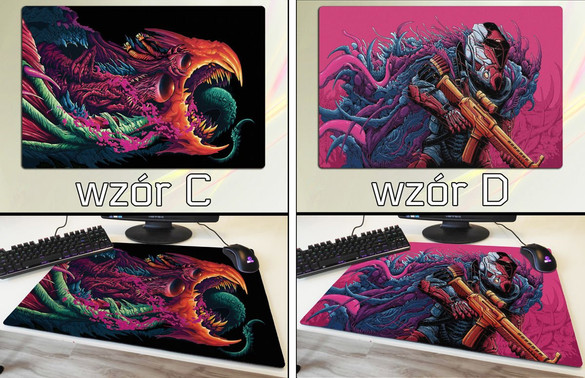 Podkładka pod mysz duża HYPER BEAST CS GO 60x40cm