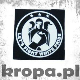 Naszywka LET"S FIGHT WHITE PRIDE