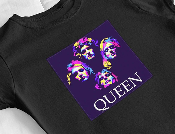 Bluzka damska z naszywką Queen Bohemian R.Violet