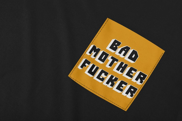 Koszulka z kieszonką BAD MOTHER FUCKER