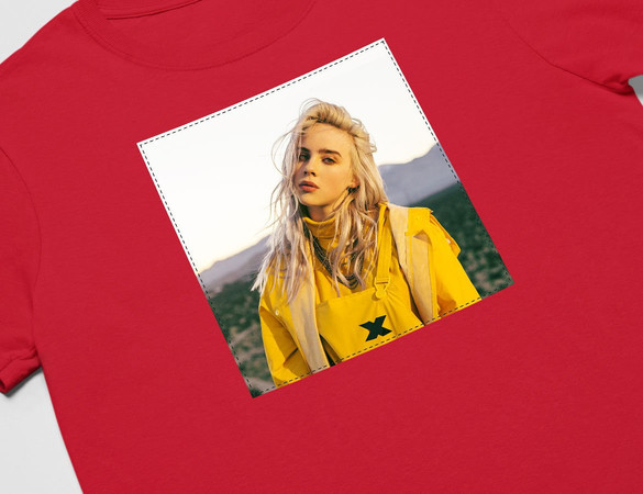 Koszulka z naszywką Billie Eilish 07