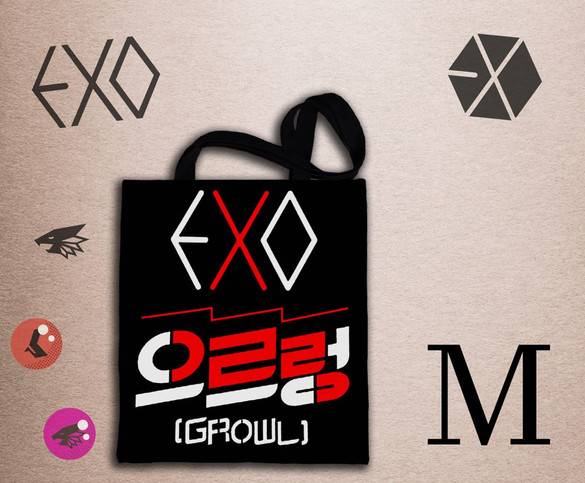 Torba na ramię EXO #k-pop FULLPRINT z Polski WZORY