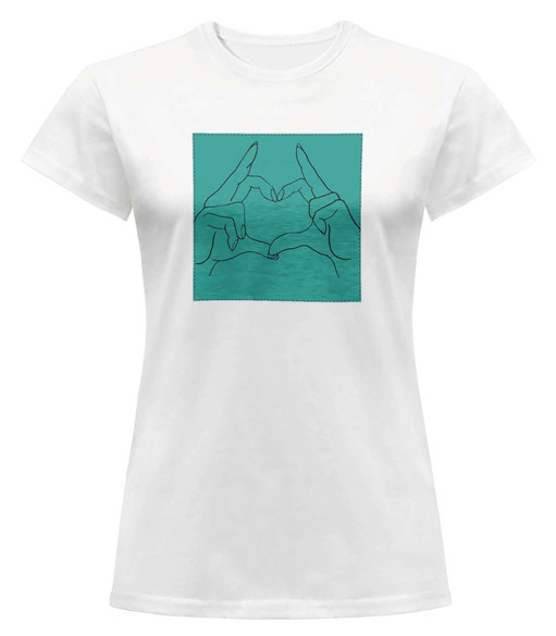 Bluzka damska z naszywką Serce