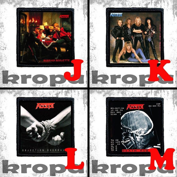 Naszywka ACCEPT 8 X 8 cm Dużo Wzorów!