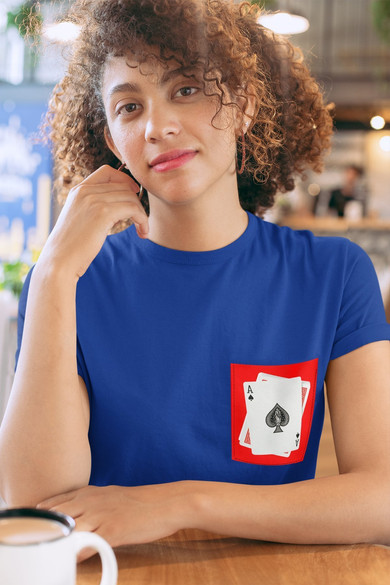 Koszulka z kieszonką KARTY AS