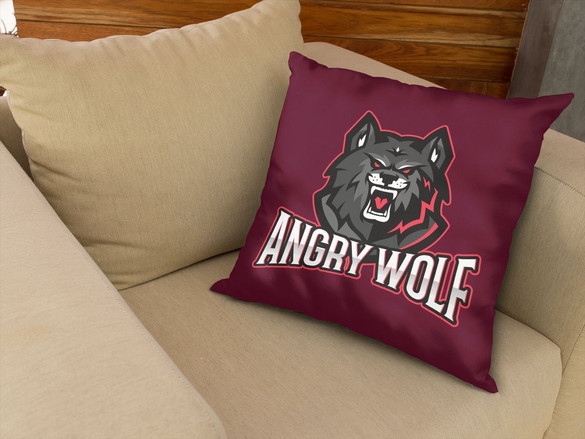 Poduszka Angry Wolf