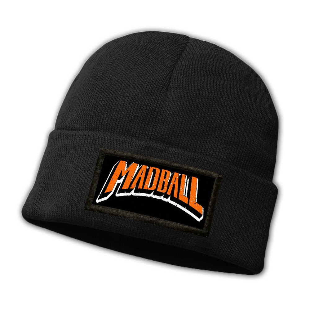 Czapka zimowa z naszywką MADBALL