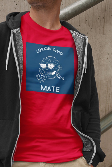 Koszulka z naszywką Lurkin' good mate