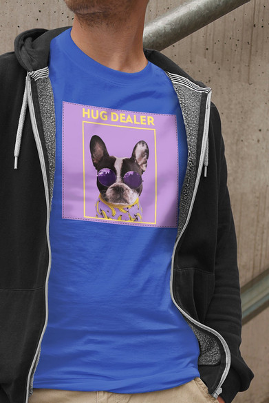 Koszulka z naszywką Hug dealer