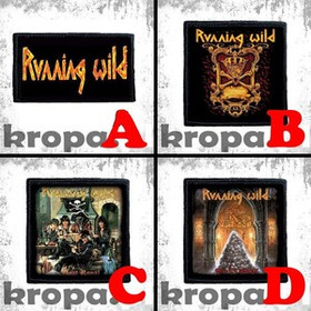 Naszywka RUNNING WILD 10 x 10 cm  Dużo Wzorów!