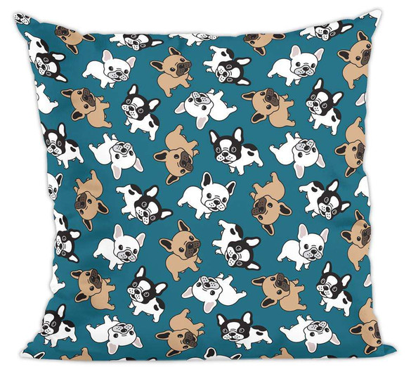 Poduszka pies, piesek buldog wzorek