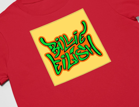 Koszulka z naszywką Billie Eilish 04