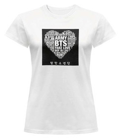 Bluzka damska z naszywką BTS Army