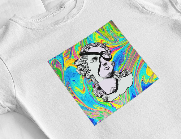 Bluzka damska z naszywką Psychodelic 05