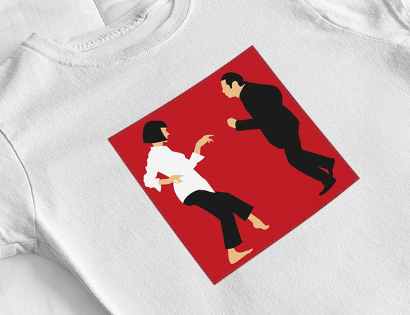 Bluzka damska z naszywką Pulp Fiction Dance