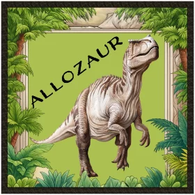 Naszywka Dinozaury Allozaur z dowolnym imieniem