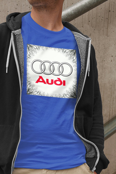 Koszulka z naszywką Audi 02