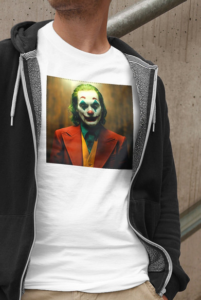 Koszulka z naszywką Joker Lift Scene