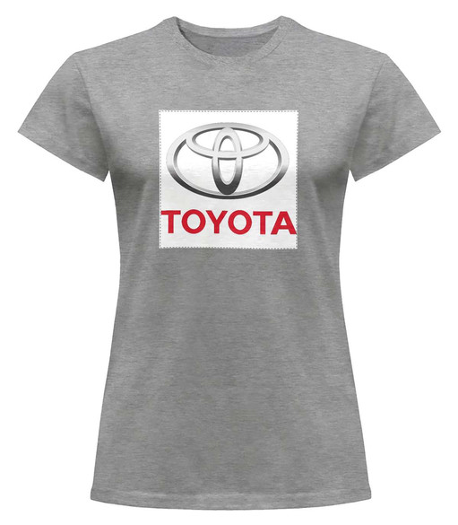 Bluzka damska z naszywką Toyota logo white