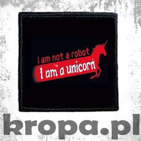 Naszywka I AM NOT A ROBOT