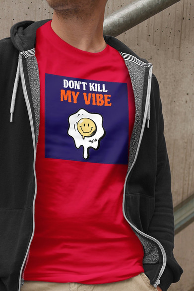Koszulka z naszywką Don't Kill My Vibe
