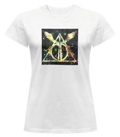 Bluzka damska z naszywką Harry Potter insygnia