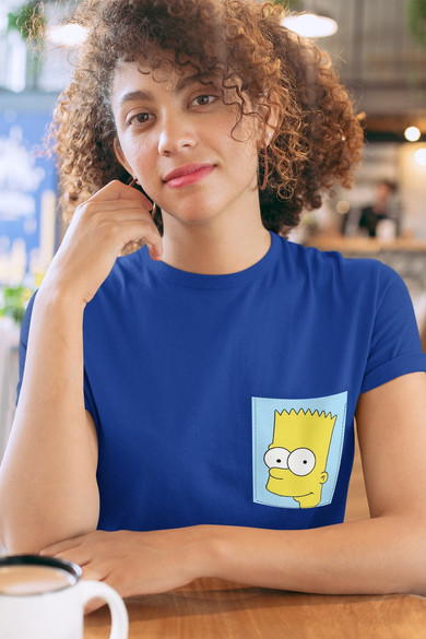 Koszulka z kieszonką BART SIMPSON FACE