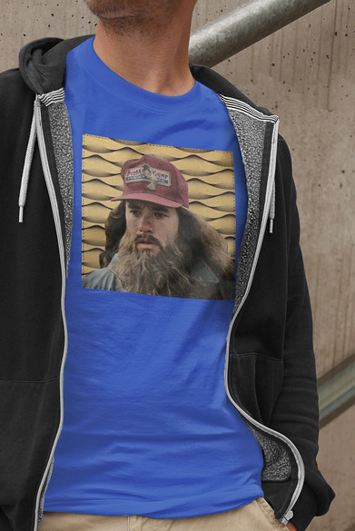 Koszulka z naszywką Forrest Gump beard