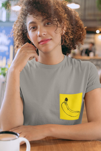 Koszulka z kieszonką BANAN BANANA