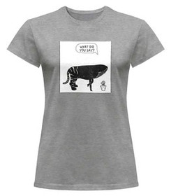 Bluzka damska z naszywką What did you say?