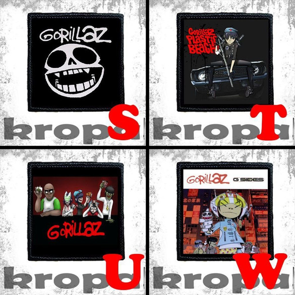 Naszywka GORILLAZ 10 x 10 cm Dużo Wzorów!
