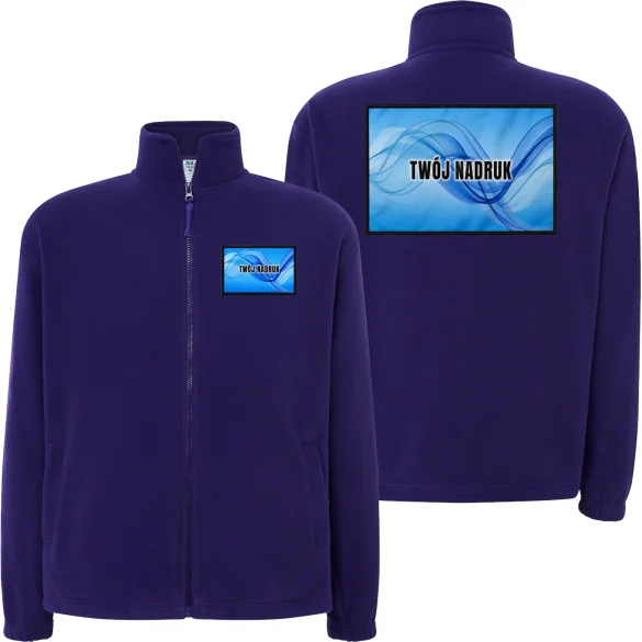 Personalizowany polar z nadrukiem – fioletowy
