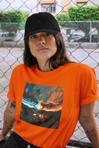 Koszulka z naszywką Game of Thrones dragon