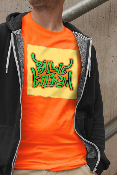 Koszulka z naszywką Billie Eilish 04