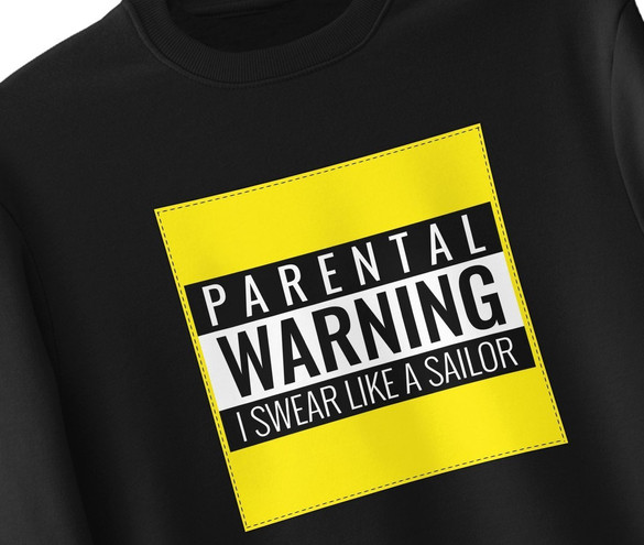 Bluza z naszywką I swear like a sailor