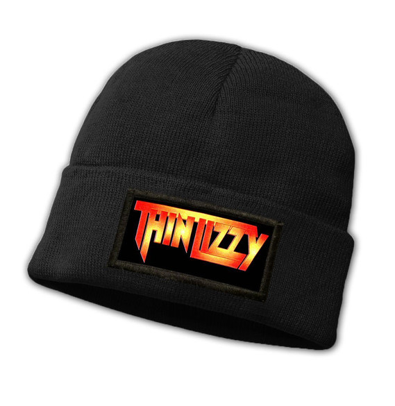 Czapka zimowa z naszywką THIN LIZZY