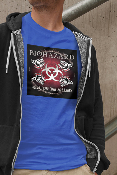 Koszulka z naszywką Biohazard 03