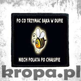 Naszywka PO CO TRZYMAĆ BĄKA.....