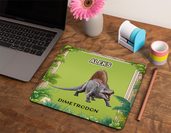 Podkładka Dinozaury Dimetrodon personalizowane imieniem 36x29cm