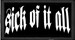 Naszywka SICK OF IT ALL